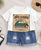 Plum & Pop Kids Boy's Cotton Car Print T-Shirt & Shorts Set - White