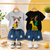 Plum & Pop Kids Boys Cotton Girafffe & Dog Printed T-Shirt & Shorts Set pack of 2 - Black & Grey
