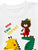 Plum & Pop Kids Boys Cotton Alligator & Girafffe Printed T-Shirt & Shorts Set pack of 2 - White & Red