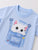 Plum & Pop Kids Boys Cotton Cat & Dog Printed T-Shirt & Shorts Set pack of 2 - Blue