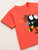 Plum & Pop Kids Boys Cotton Dino & Text Printed T-Shirt & Shorts Set pack of 2 - Red & Green
