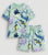 Plum & Pop Kids Boys Cotton  Printed T-Shirt & Shorts Set - Octopus