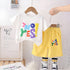 Boy's Cotton Text Printed Tshirt with Shorts in White