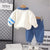 Boy's WInter Teddy Printed Sweatshirt & Denim Pants Set