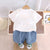 Boys Cotton Half Sleeves Tee & Shorts Set Pack of 2  - Orange Yellow & Happy Animal