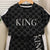 Boy's King Print T-Shirt & Shorts Set