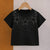 Plum & Pop Kids Boy's Cotton Star Embellished Print T-Shirt & Shorts Set - Black