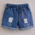 Plum & Pop Kids Boy's Cotton Star Embellished Print T-Shirt & Shorts Set - White