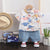 Boy's Dino Printed Shirt With Shorts Set