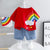 Boy's Red Rainbow Print T-Shirt & Shorts Set