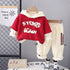 Boy's Red Hoodie Sweatshirt & Pants Set