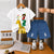 Plum & Pop Kids Boys Cotton Giraffe Printed T-Shirt & Shorts Set - White