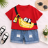 Boy's Panda Print T-Shirt & Shorts Set