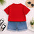Boy's Panda Print T-Shirt & Shorts Set