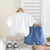 Boys Cotton Half Sleeves Tee & Shorts Set Pack of 2  - Space Denim & White Tractor
