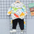 Boys Light Winter Cotton Winter Wear Pack of 2 Outfits - Yellow UOS & White Dino