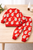 Boy's Cotton Apple & Santa Printed Sweatshirt With Joggers Set - Cream & Red