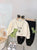 Boy's Cotton Knit Light Winter Full Sleeves Dino Patched Sweatshirt & Pants Set - Cream