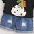 Plum & Pop Kids Boys Cotton EggDino Printed T-Shirt & Shorts Set - Black