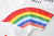 Boy's White Rainbow Print T-Shirt & Shorts Set