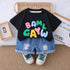 Boy's Black BAM Print T-Shirt & Shorts Set
