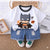 Plum & Pop Kids Boys Cotton Batman Printed T-Shirt & Shorts Set - Yellow