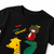 Plum & Pop Kids Boys Cotton Giraffe Printed T-Shirt & Shorts Set - Black