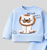 Boy's Cotton Winter Full Sleeves Hello Lion Printed Sweatshirt & Jogger Pant Set - Blue