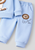 Boy's Cotton Winter Full Sleeves Hello Lion Printed Sweatshirt & Jogger Pant Set - Blue