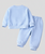 Boy's Cotton Winter Full Sleeves Hello Lion Printed Sweatshirt & Jogger Pant Set - Blue