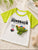 Plum & Pop Kids Boys Cotton Dinosaur Printed T-Shirt & Shorts Set - Green