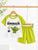 Plum & Pop Kids Boys Cotton Dinosaur Printed T-Shirt & Shorts Set - Green