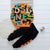 Boy's Light Winter Orange Text Print Sweatshirt & Pants Set