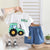 Boy's White Tractor Print T-Shirt & Shorts Set