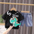 Boy's Black Dino Print T-Shirt & Shorts Set