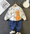 Boys Light Winter Cotton Knit Full Sleeves Printed Sweatshirt With Pant Pack of 2