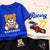 Boys Cotton Half Sleeves Tee & Shorts Set Pack of 2 - Blue & White
