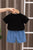 Black Smile Tshirt & Shorts
