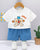 White jump kid Tshirts & Shorts