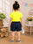 Plum & Pop Kids Girls Cotton Rabbit Printed T-Shirt & Shorts Set - Yellow