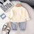 Boy's Light Winter Cream Lion Print Sweatshirt & Pants Set