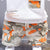 Boy's White Orange Pocket T-Shirt & Shorts Set