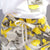 Boy's Yellow Pocket Print T-Shirt & Cameo Shorts Set