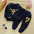 Boy's Light Winter Blue Full-Sleeve Sweatshirt & Pants Set