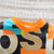 Boy's Light Winter Orange Text Print Sweatshirt & Pants Set