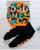 Boy's Cotton Text Printed Sweatshirt With Joggers Set - Orange & Black